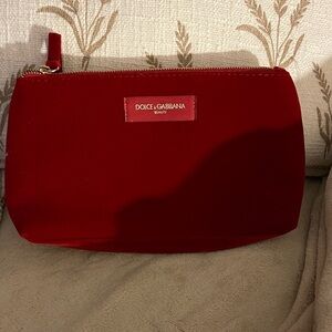 Dolce & Gabbana Beauty Red Cosmetic Bag
